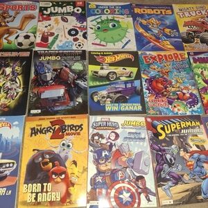 Variety Of Kids Coloring And Activity Books